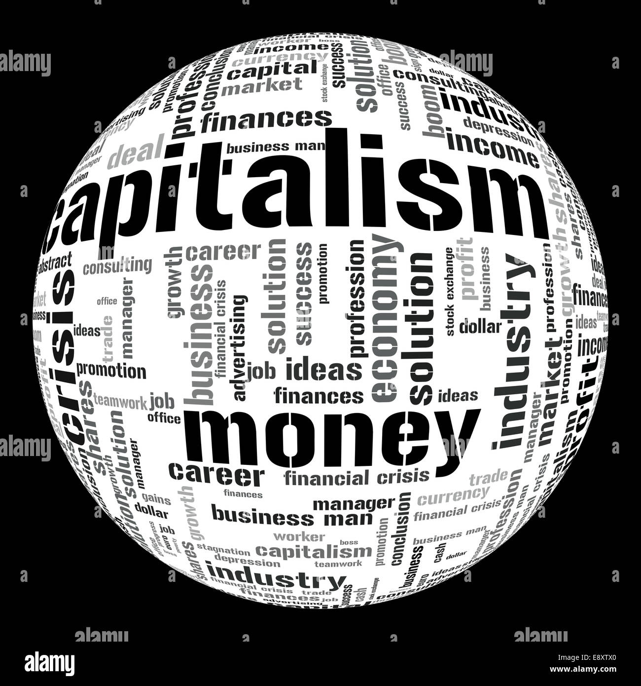 Il capitalismo in crisi Foto Stock