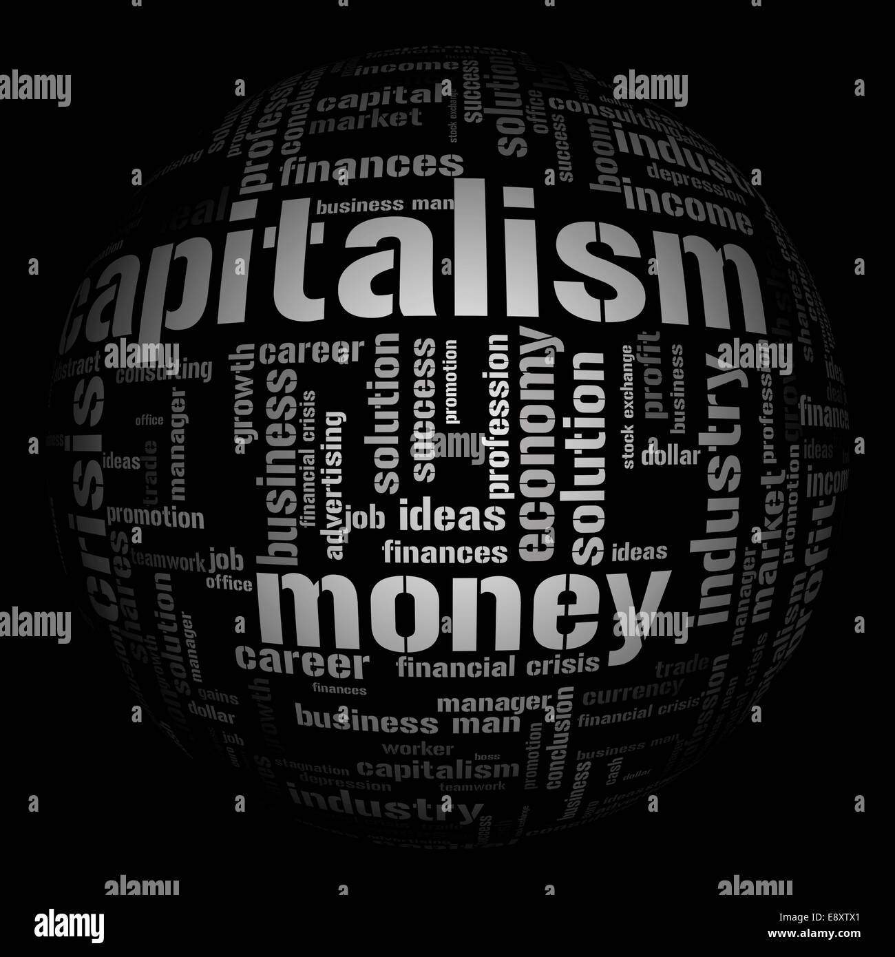 Il capitalismo in crisi Foto Stock