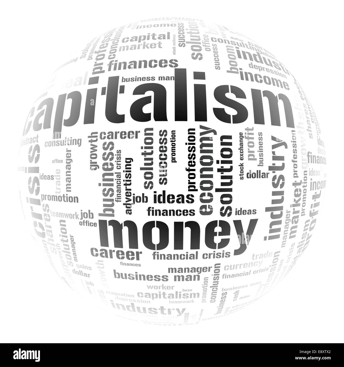 Il capitalismo in crisi Foto Stock