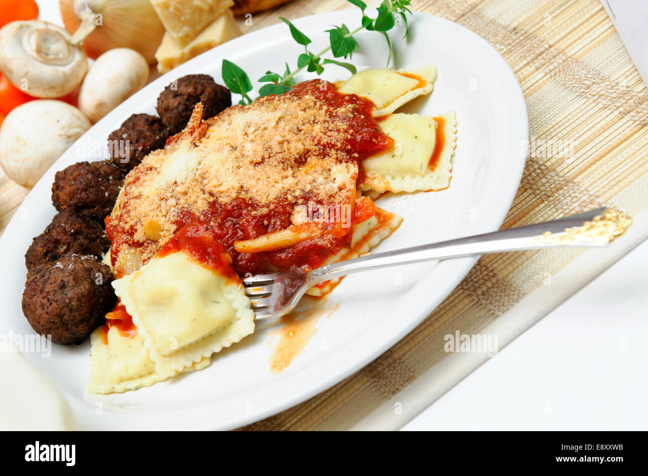 Ravioli Foto Stock