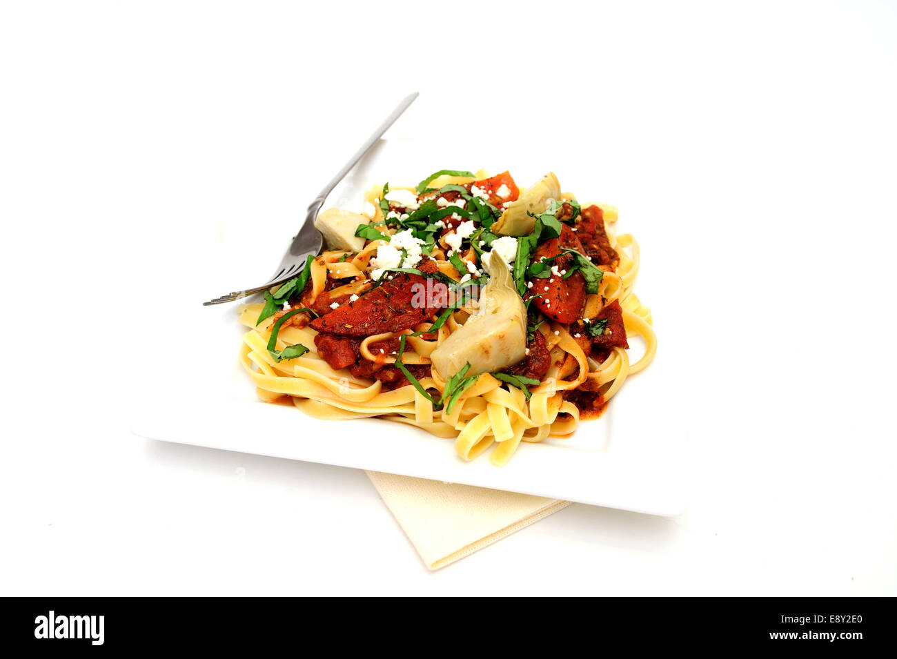 Arrosto Fettuccini di pomodoro Foto Stock