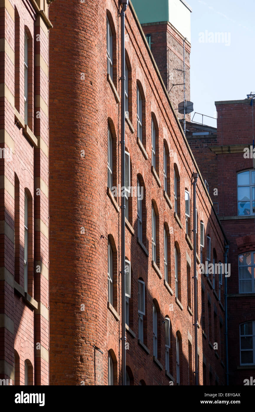 Paragon Mill, costruito 1912 (elencato Grade II*). Ora appartamenti. Ancoats, Manchester, Inghilterra, Regno Unito Foto Stock