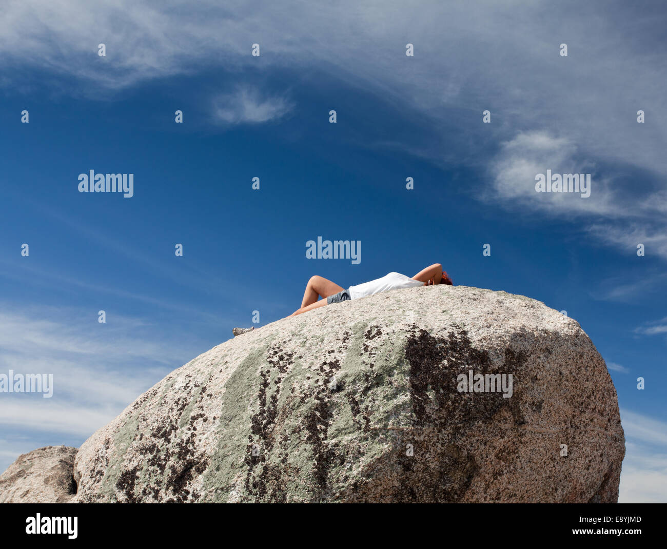 Escursionista affacciato sulla Shenandoah Valley Foto Stock