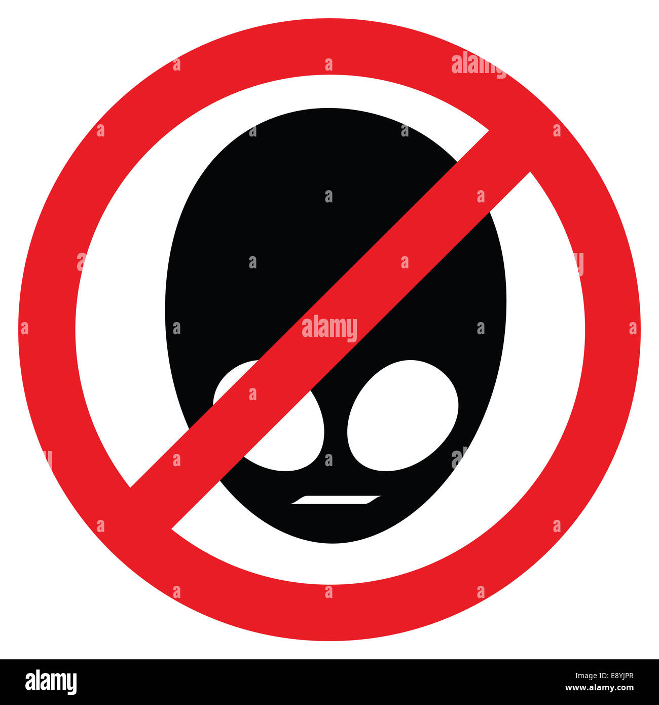 Non gli stranieri ammessi Foto Stock