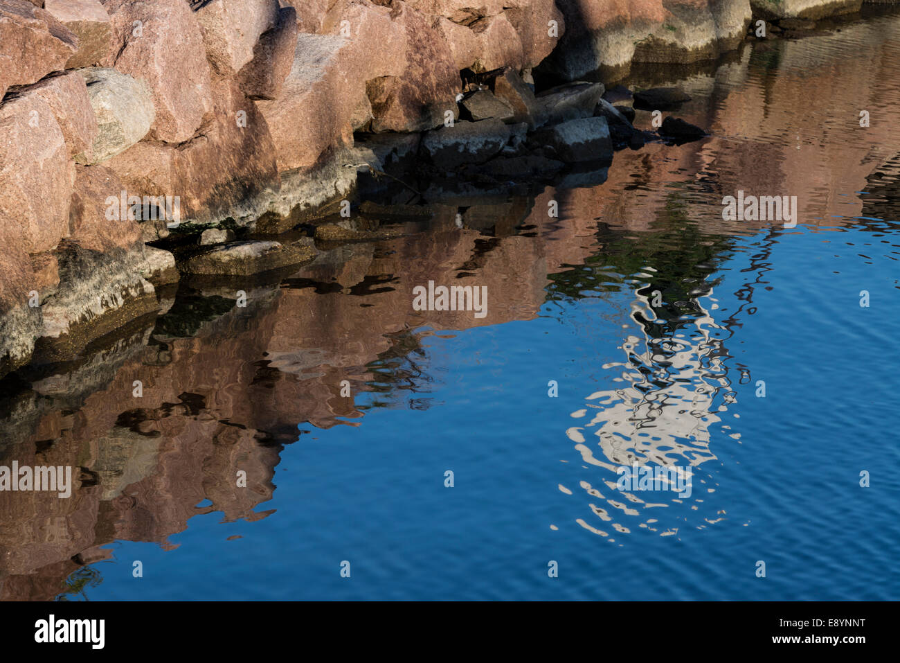 La riflessione in acqua Foto Stock