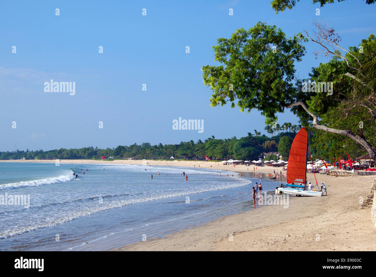 Spiaggia di Jimbaran Bali Indonesia Foto Stock