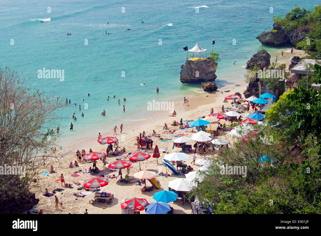 Ulu Watu beach Bali Indonesia Foto Stock