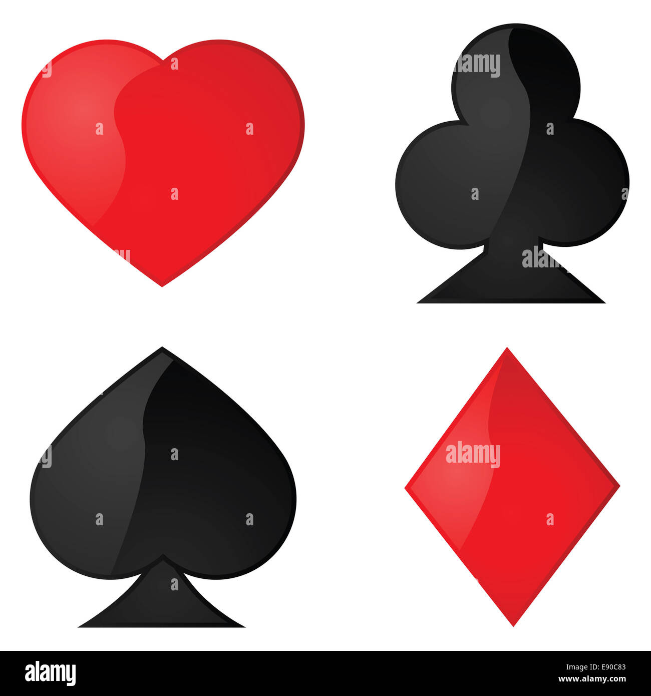 Simboli della scheda Foto Stock