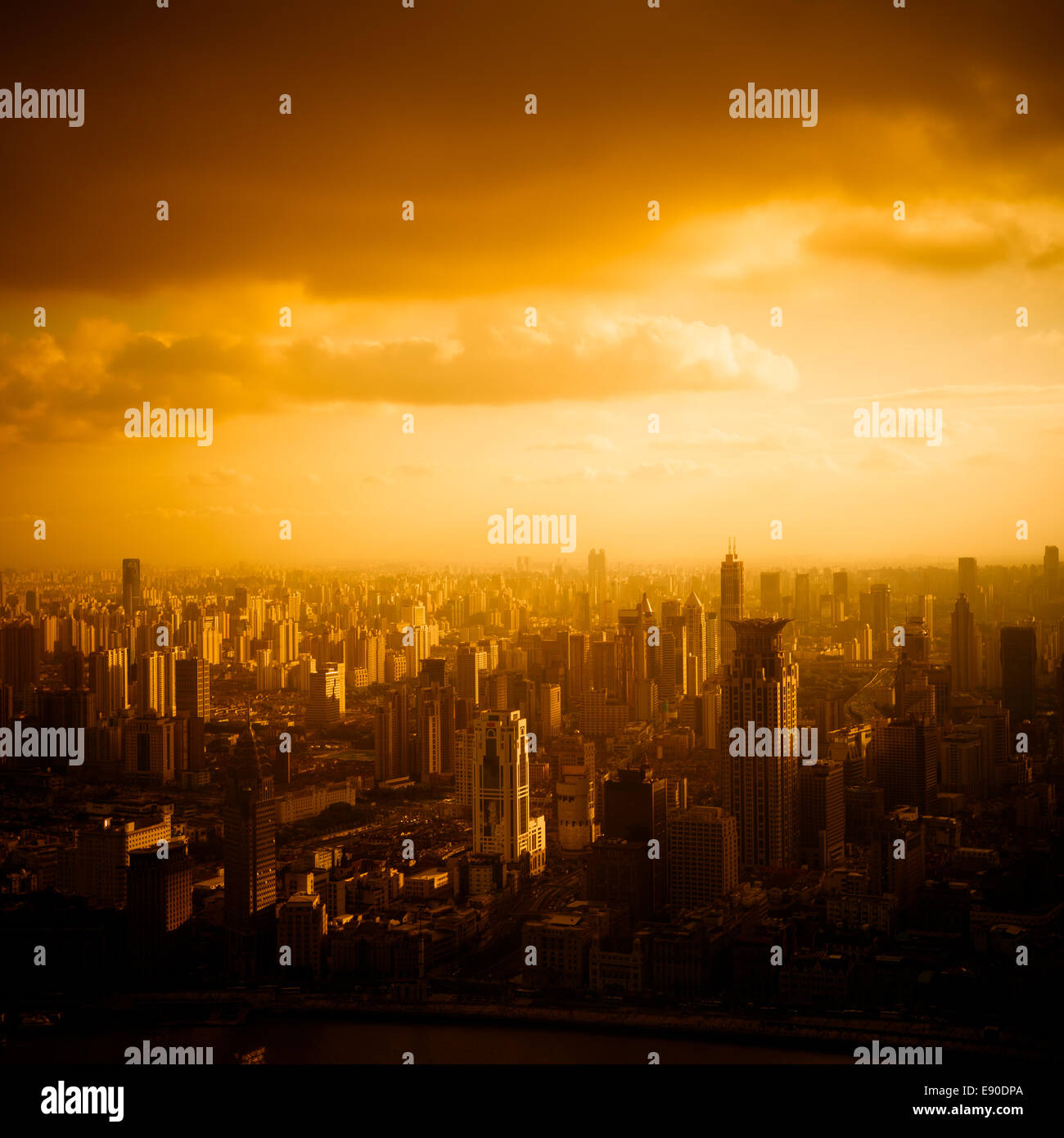 Lujiazui finanziario Center Foto Stock