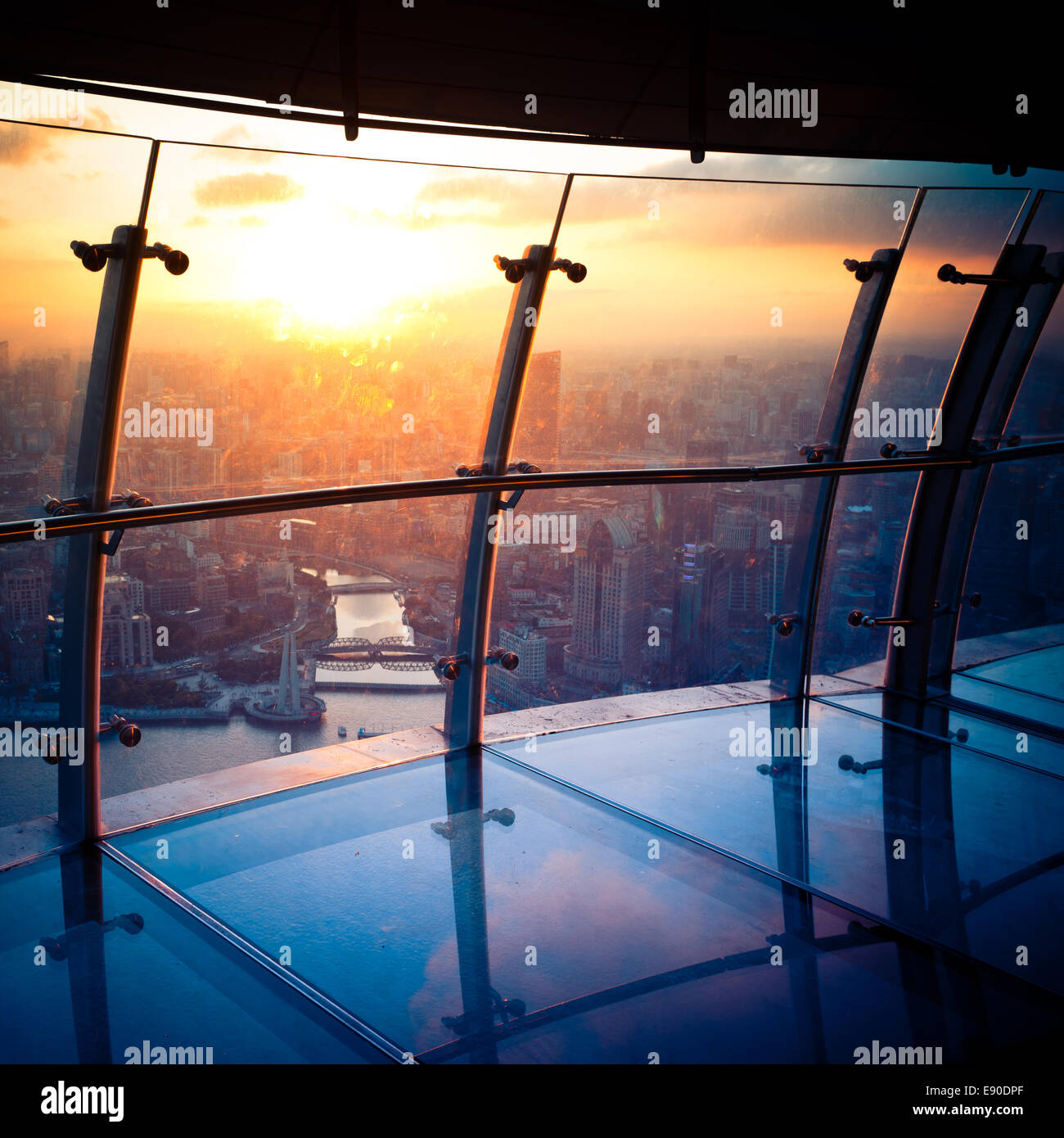 Lujiazui finanziario Center Foto Stock