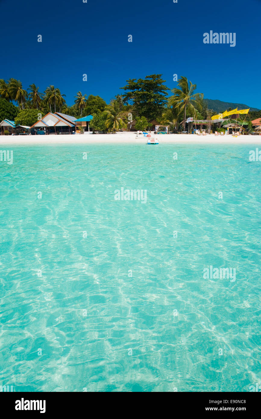 Crystal Clear Ocean Water Paradise Island Foto Stock