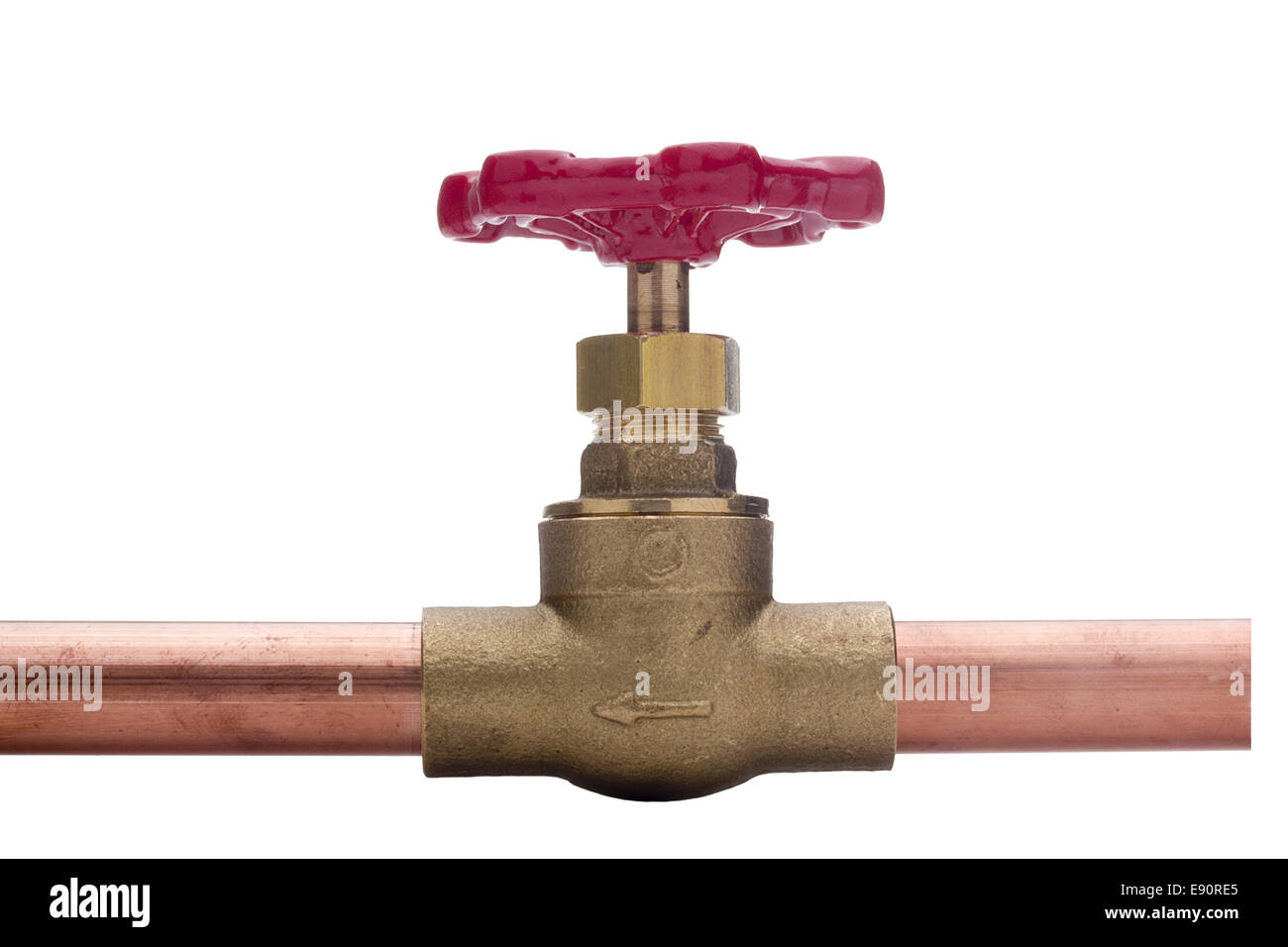 Collegamento idraulico Foto Stock