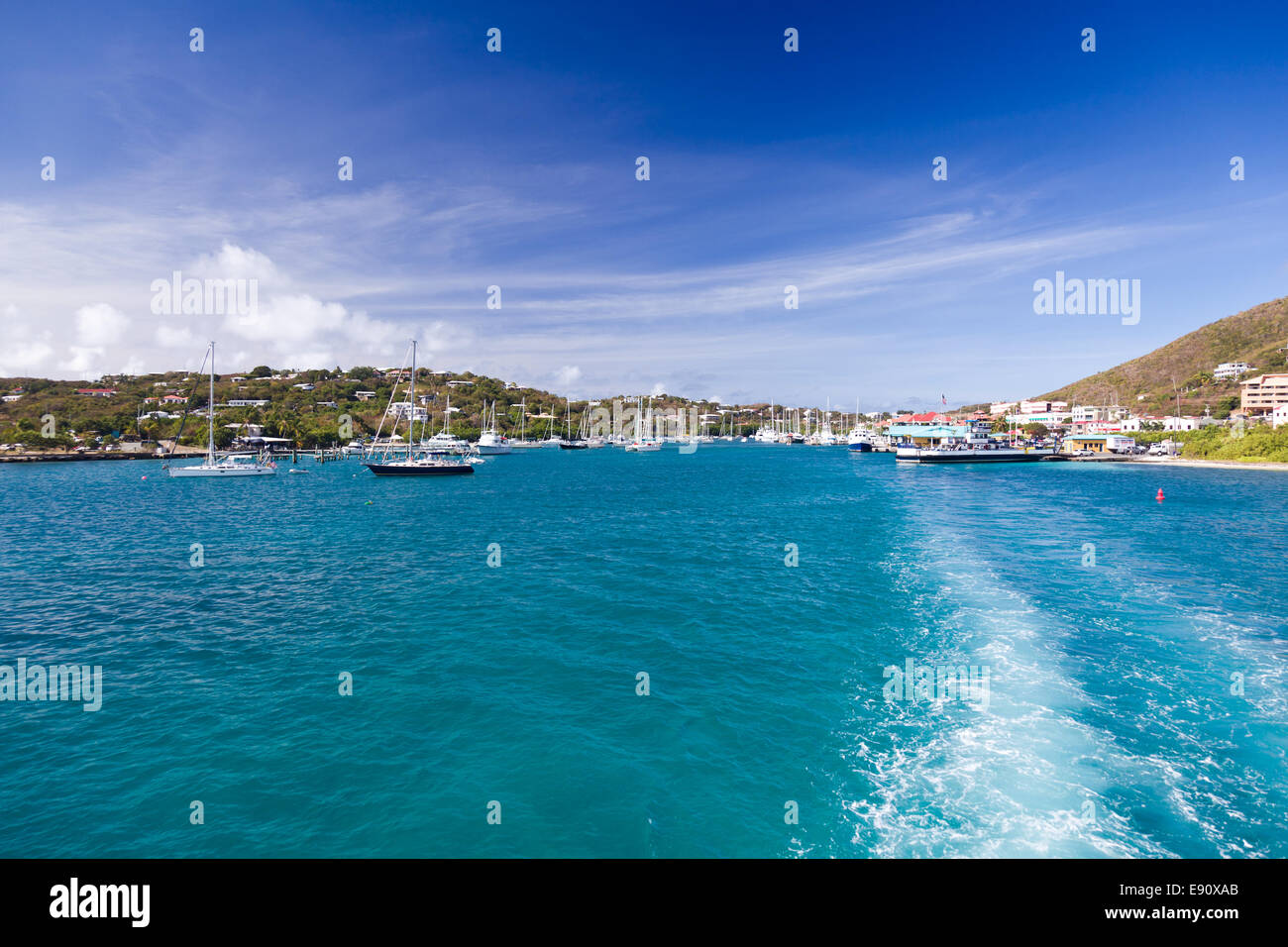 Red Hook Harbour su St Thomas Foto Stock