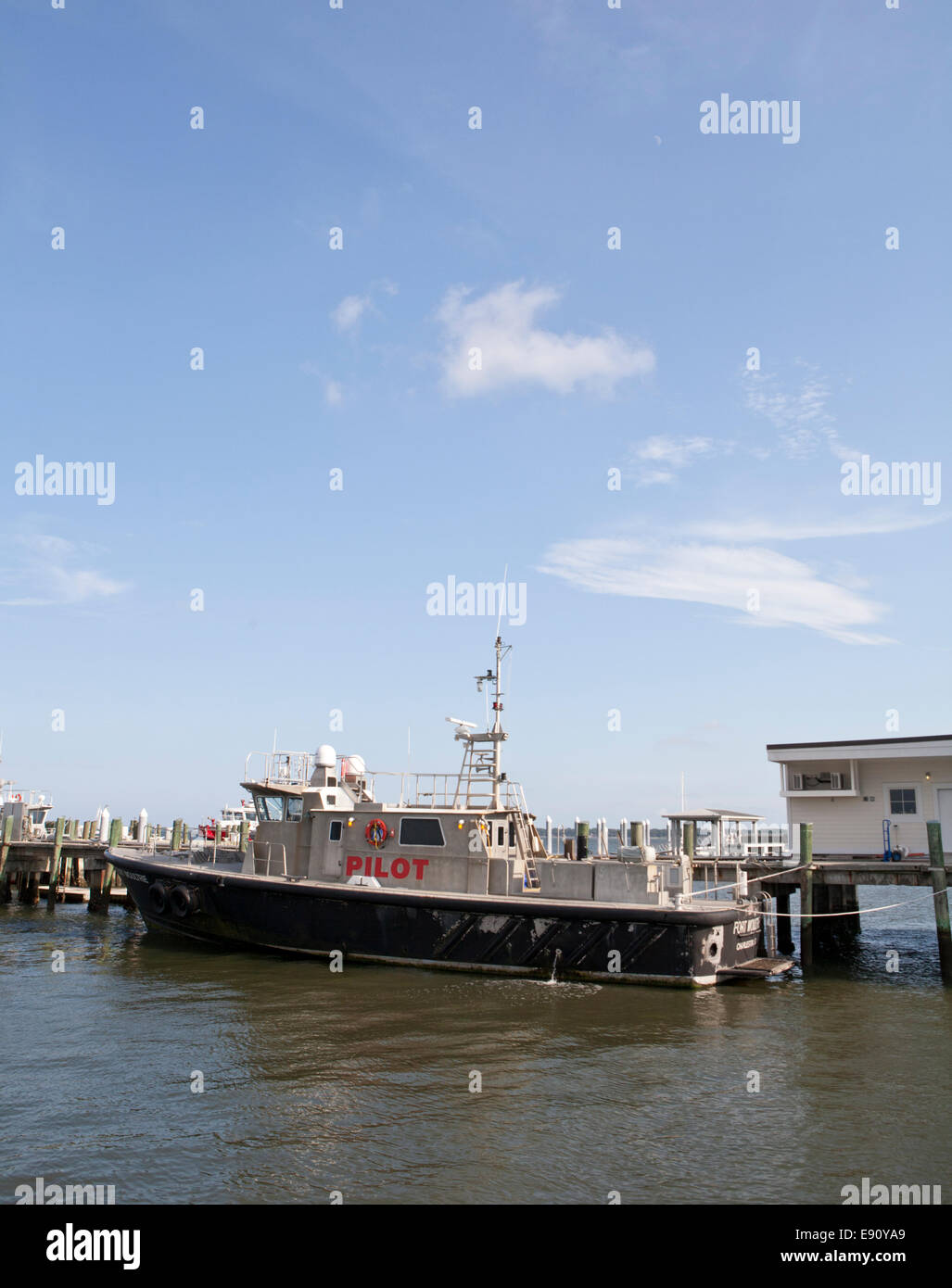 Accesso a acqua in Waterfront Park, Charleston, Carolina del Sud. Foto Stock