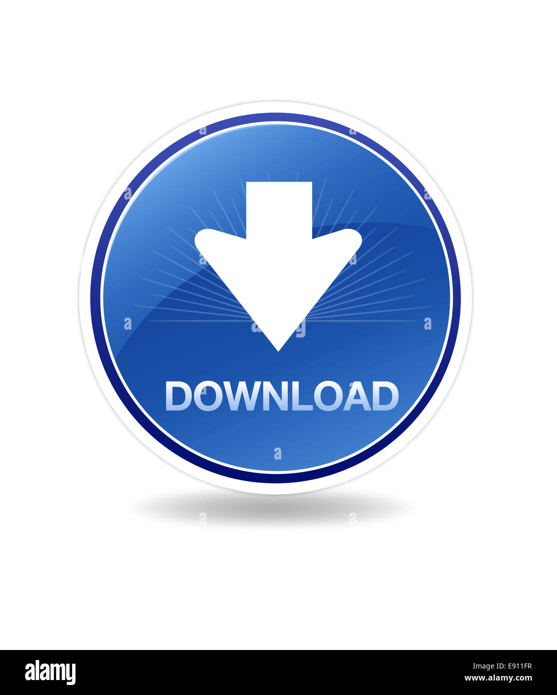 Icona di download Foto Stock