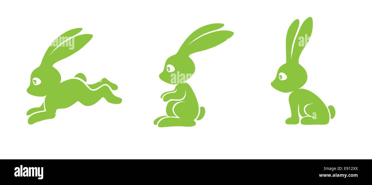 Easterbunny-ILLUSTRAZIONE Foto Stock