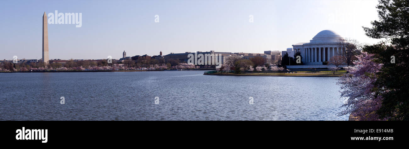 Panorama di Washington DC Foto Stock