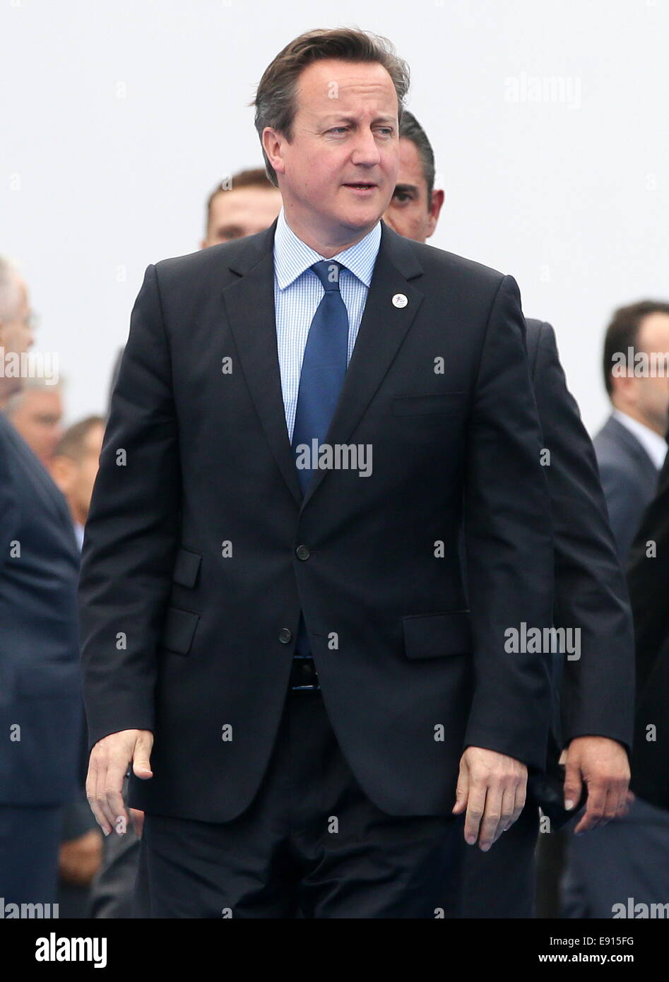Milano, Italia. Xvii oct, 2014. Primo ministro britannico David Cameron arriva al decimo incontro Asia-Europa (ASEM) a Milano centro congressi (MiCo). Credito: Mikhail Metzel/TASS/Alamy Live News Foto Stock