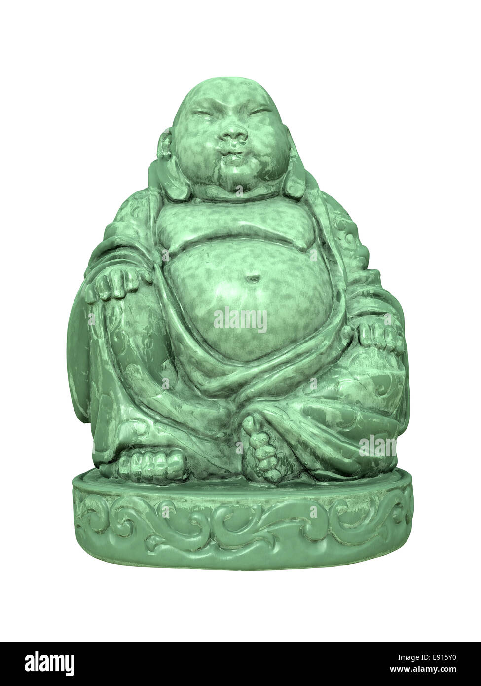 buddha verde Foto Stock