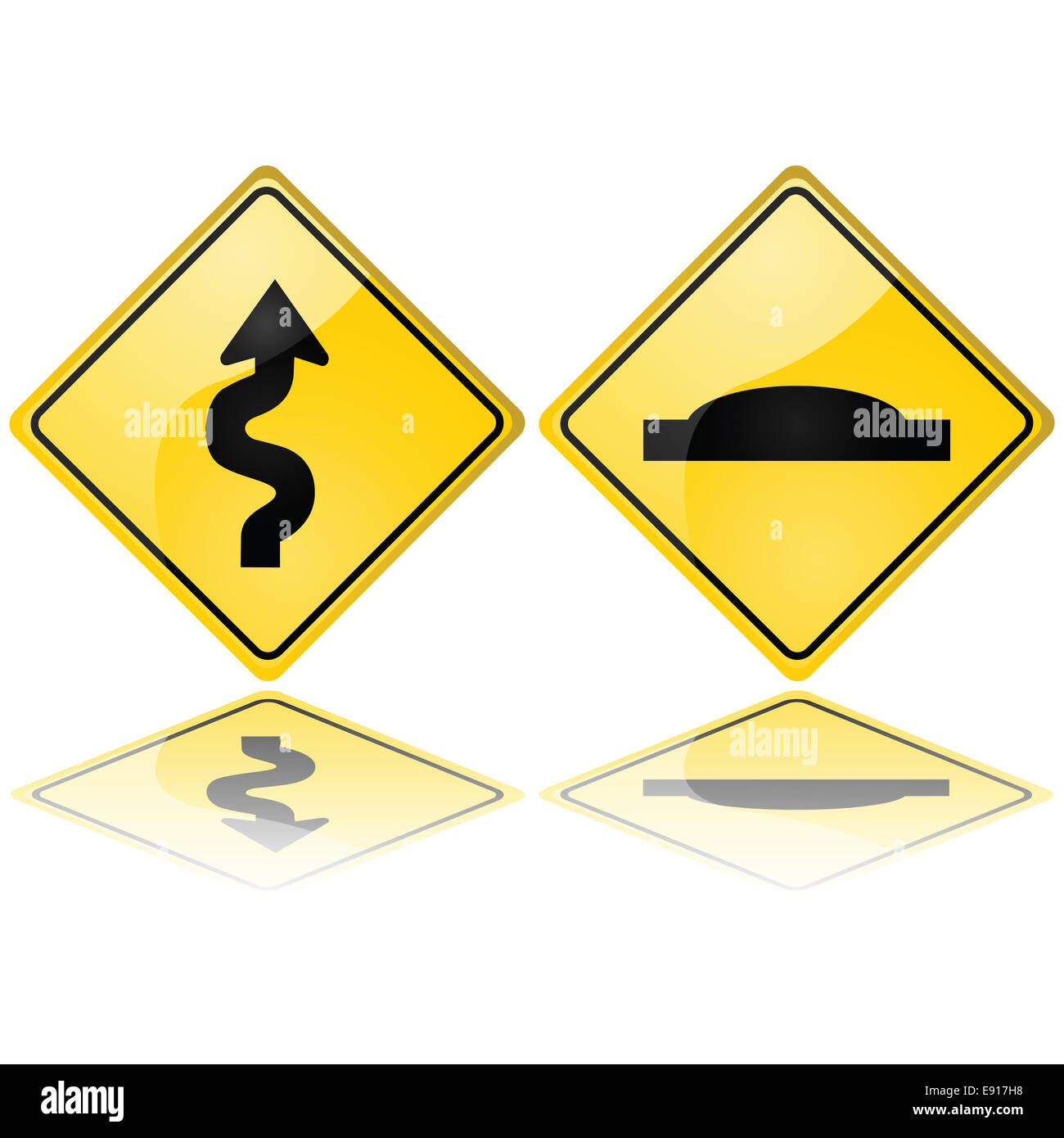 Guai in vista Foto Stock