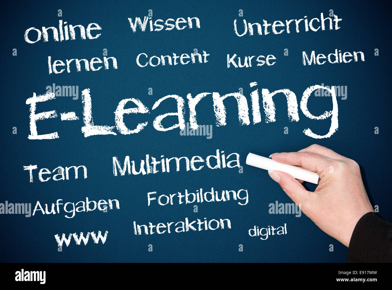 E-Learning Foto Stock