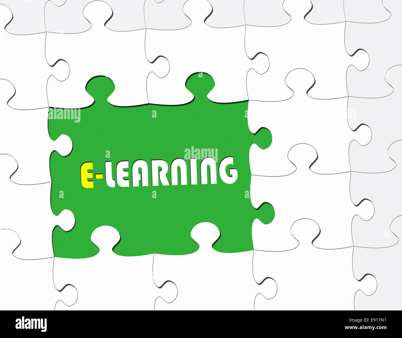 E-Learning - moderno concetto di Business Foto Stock