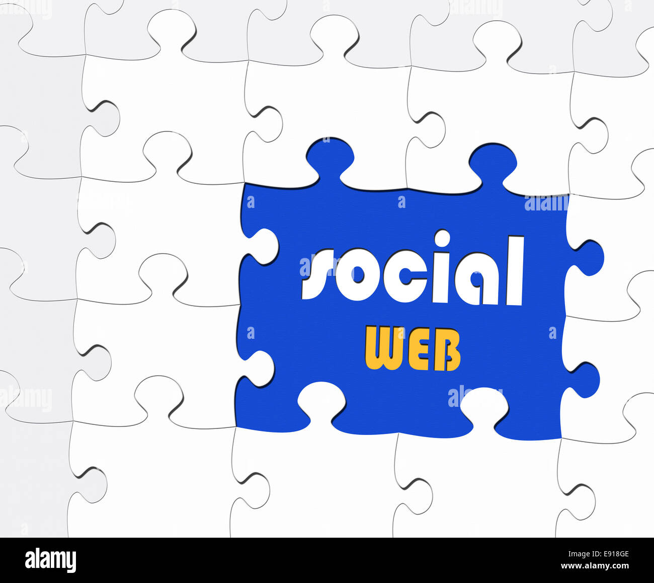 Social WEB Foto Stock