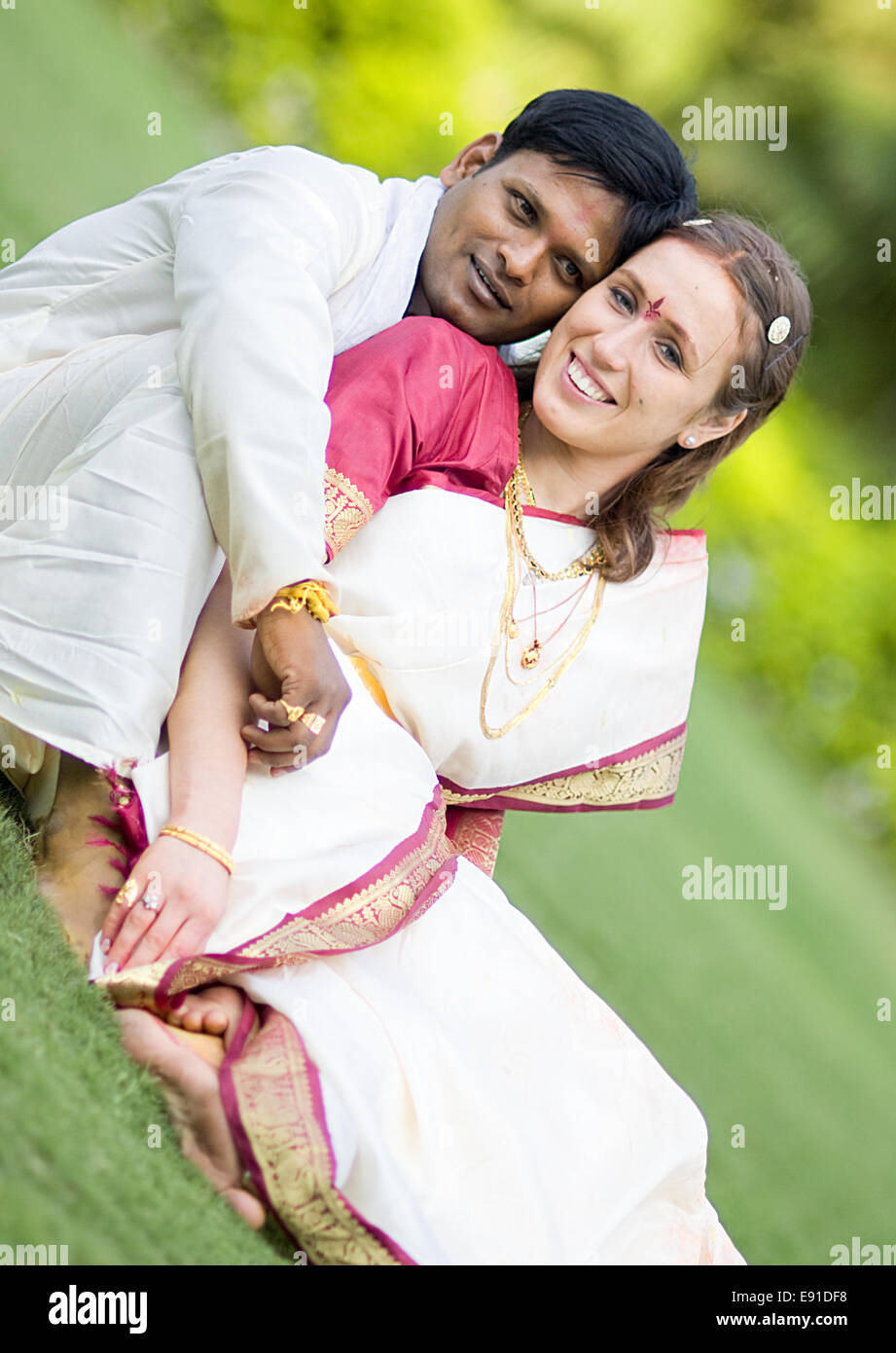 Matrimonio indiano Foto Stock