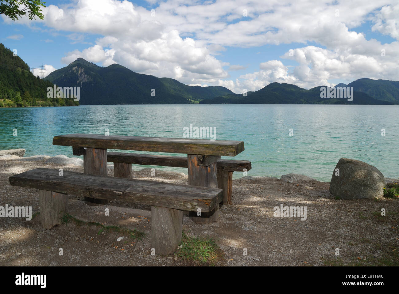 Lago Walchensee Foto Stock