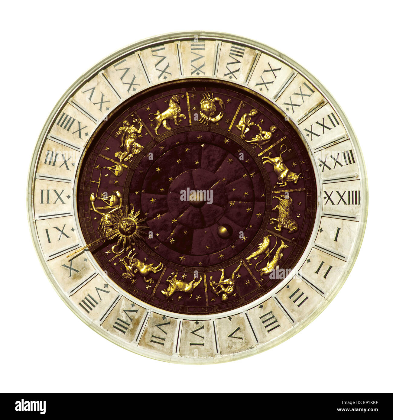 Venezia Torre dell'orologio Foto Stock