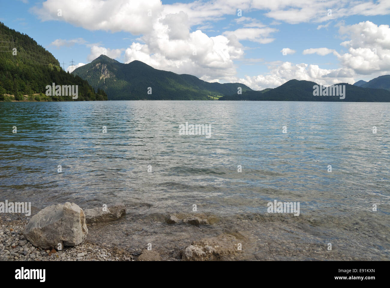 Lago Walchensee Foto Stock