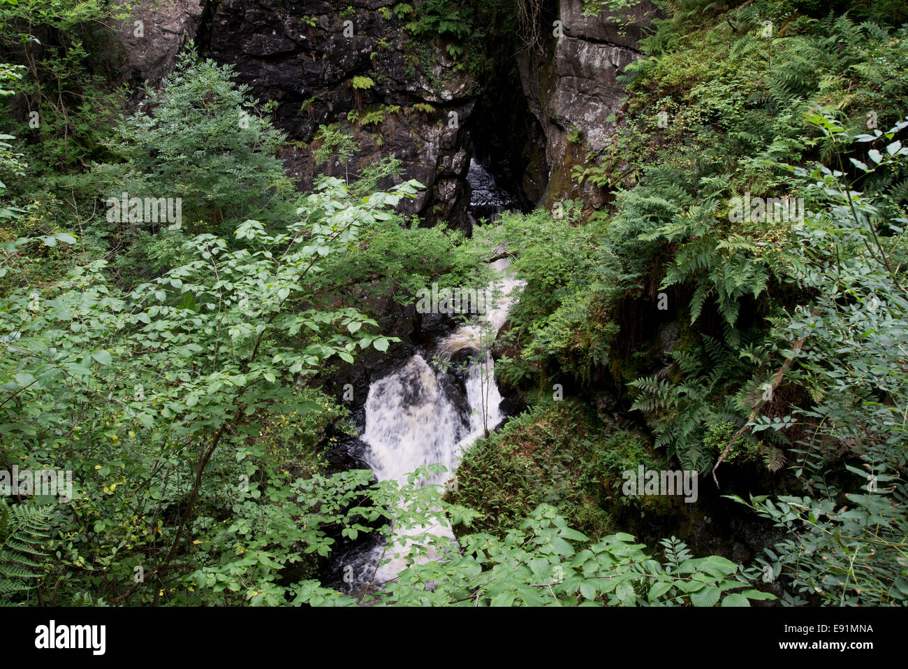 Viste di Devils" calderone vicino ben chonzie in Perthshire Scozia Scotland Foto Stock