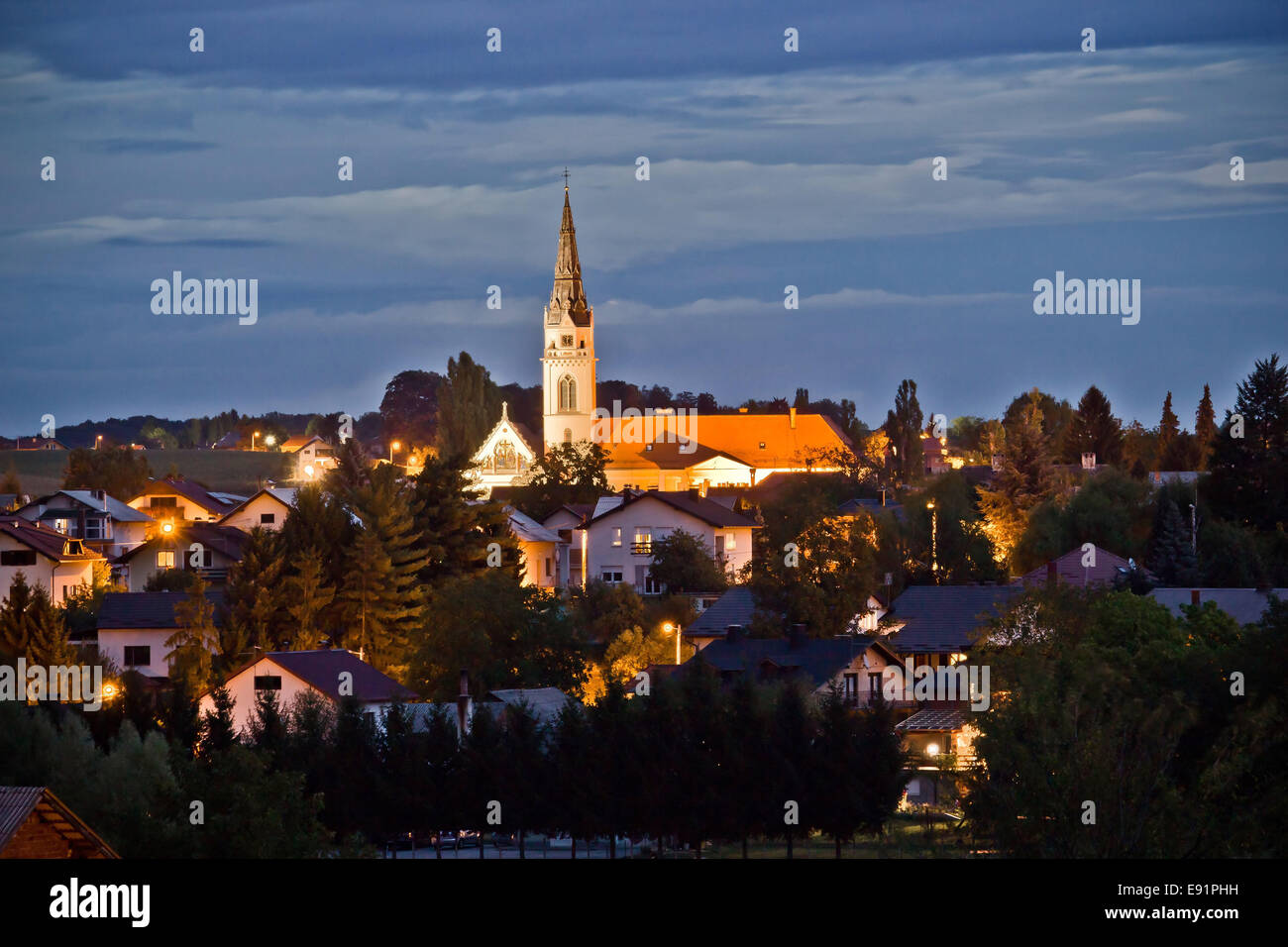 Croato greco Cattedrale Cattolica, Krizevci Foto Stock