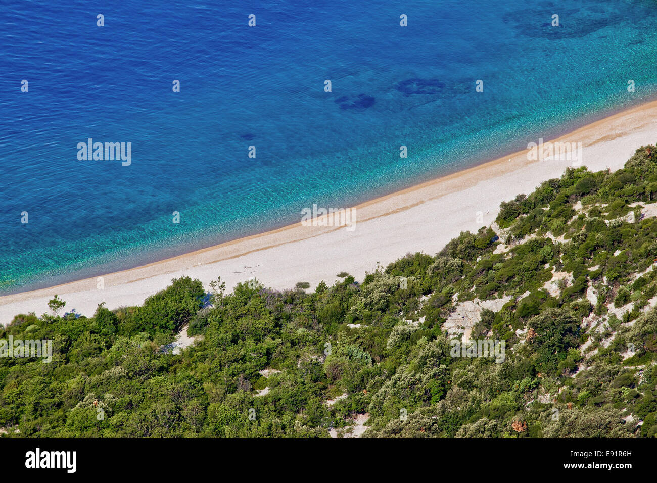 Spiaggia di croato Foto Stock
