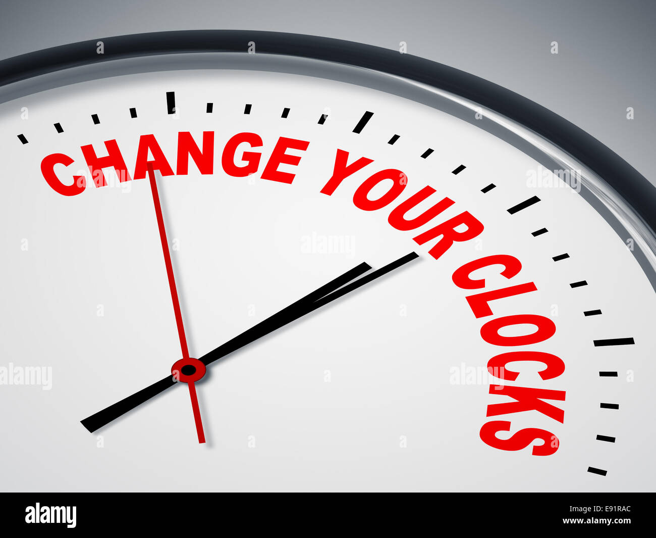 Cambiare i vostri orologi Foto Stock