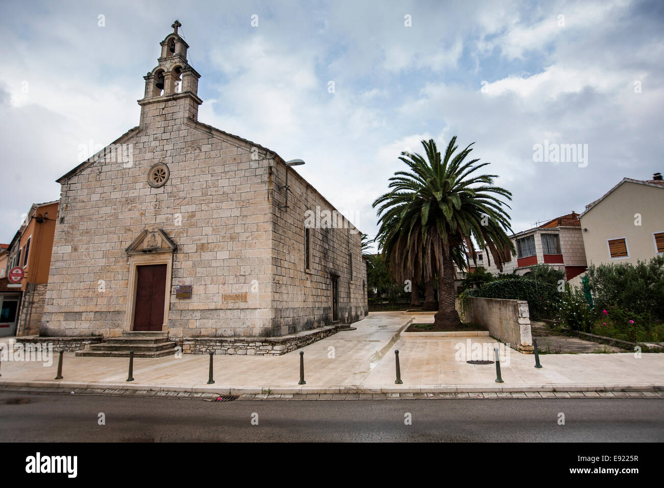 Chiesa di Vela Luka, isola di Korcula, Croazia, 2014 Foto Stock