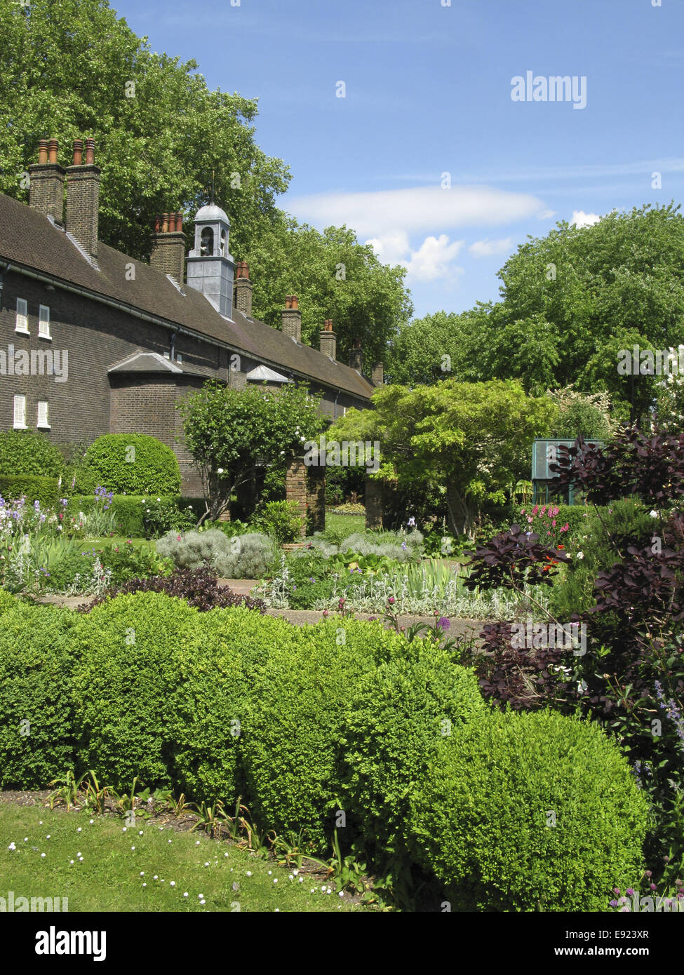 Geffrye Museum periodo edoardiano garden Foto Stock