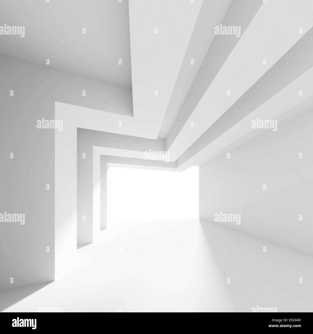 Interno bianco Foto Stock