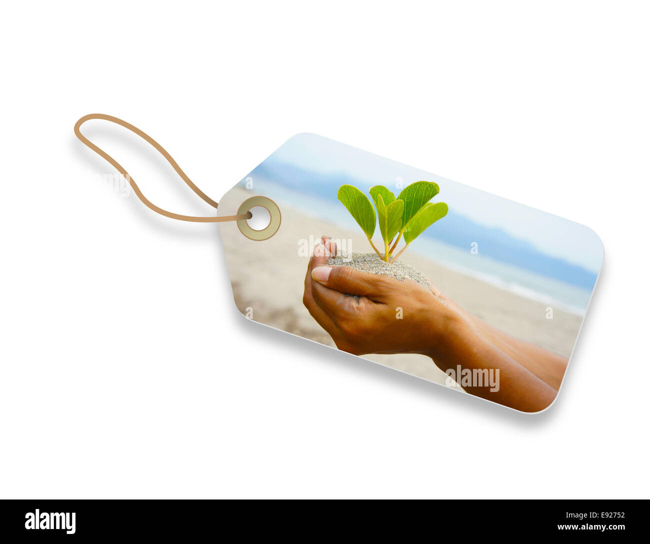 Eco Label Foto Stock