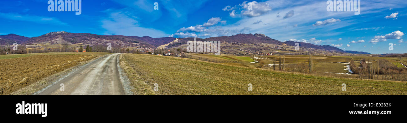 Montagna Kalnik scenario naturale panorama Foto Stock