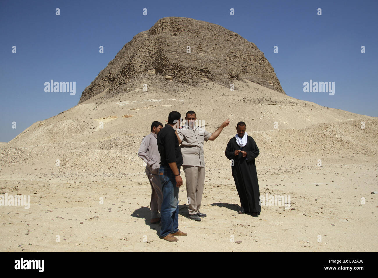 La piramide del faraone Senusret II a Lahun in Egitto. Inoltre conoscere come Sesostris II o Senwosret II. Foto Stock