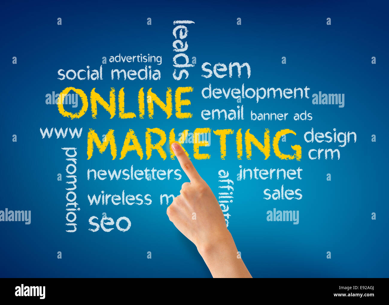 Online Marketing Foto Stock