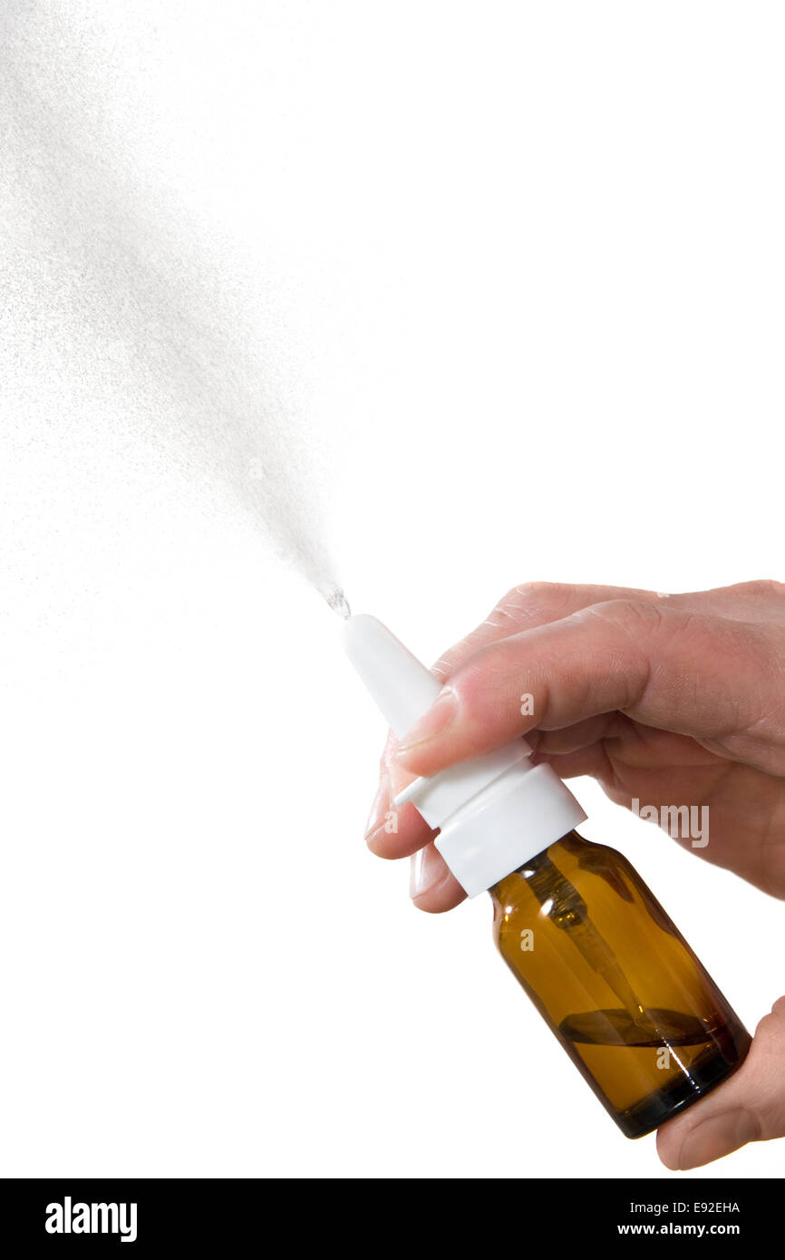 Spray per un naso Foto Stock