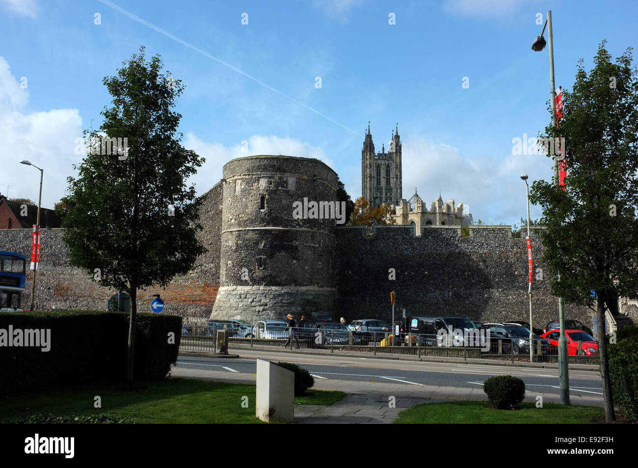 Città di Canterbury nella contea del Kent REGNO UNITO 2014 Foto Stock