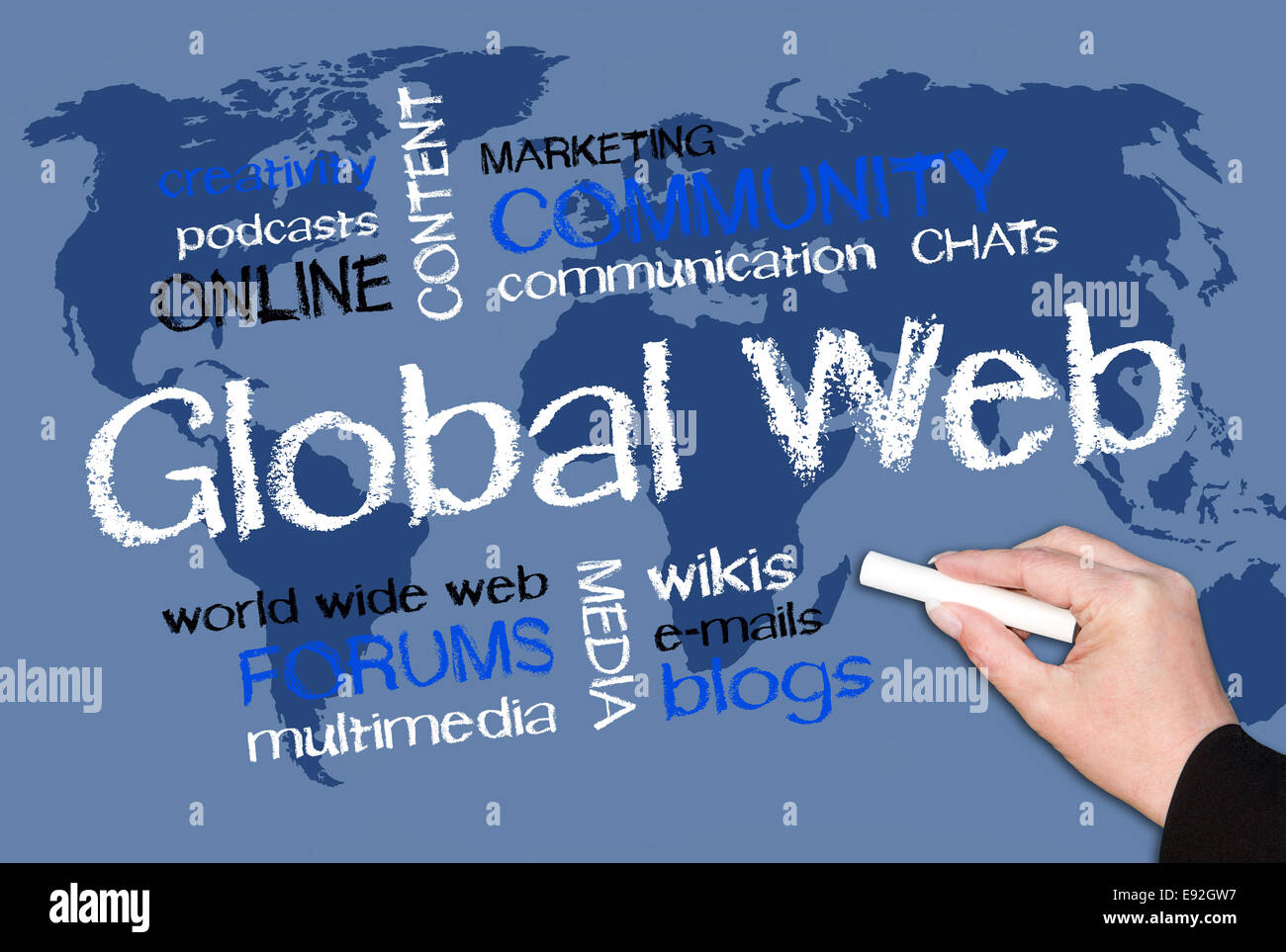 Global Web Foto Stock