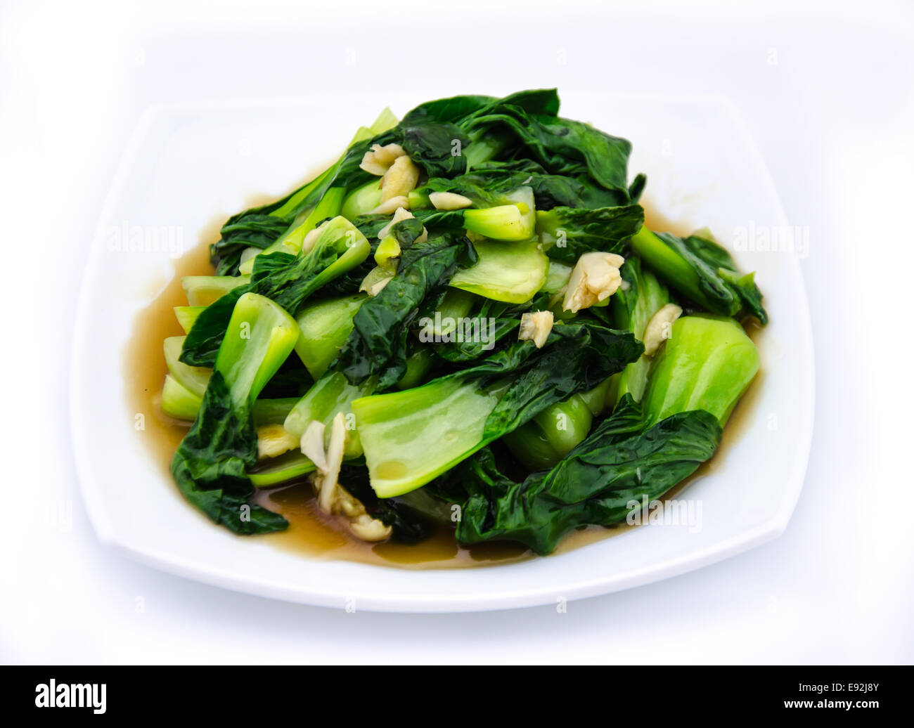 Saltate in padella cavolo cinese per il mangiare sano Foto Stock