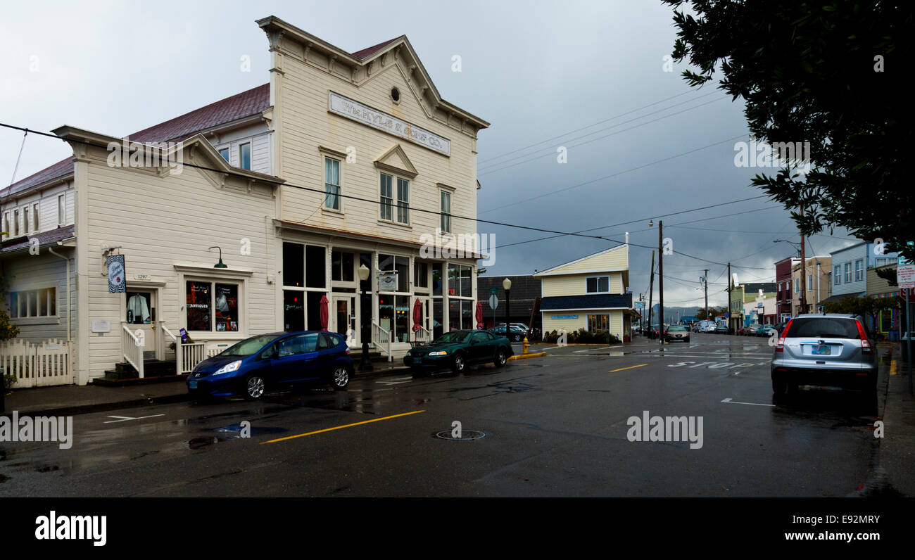 William Kyle & Sons Edificio, Firenze, Oregon, Stati Uniti d'America, elencato nel Registro Nazionale dei Luoghi Storici Foto Stock