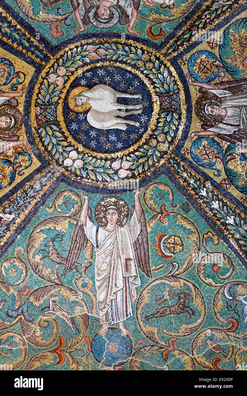 Basilica di San Vitale mosaici bizantini Foto Stock