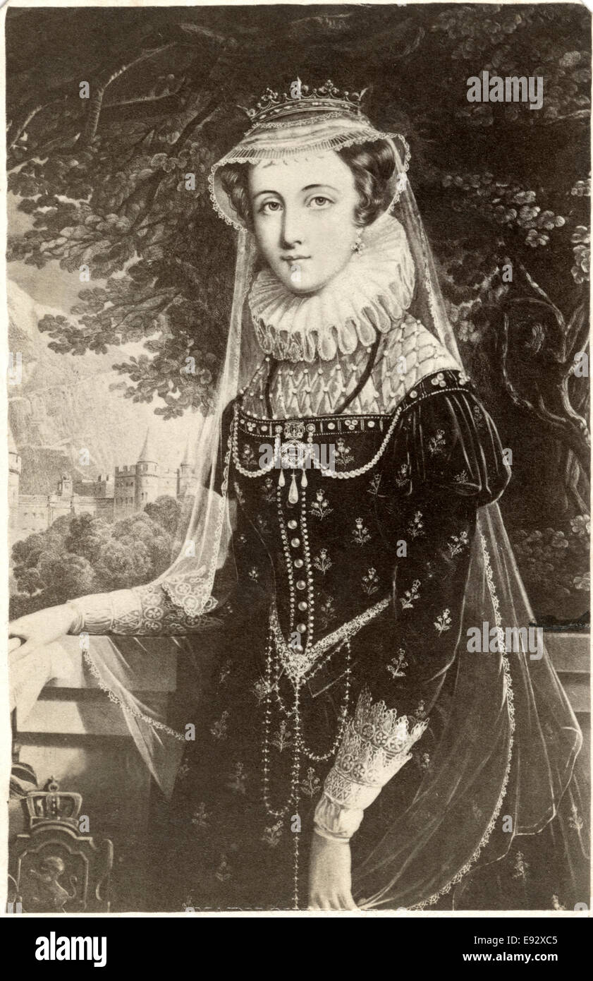 Maria, Regina di Scozia (1542-1587), noto anche come Maria Stuart o Maria I di Scozia, ritratto a 27 anni Foto Stock