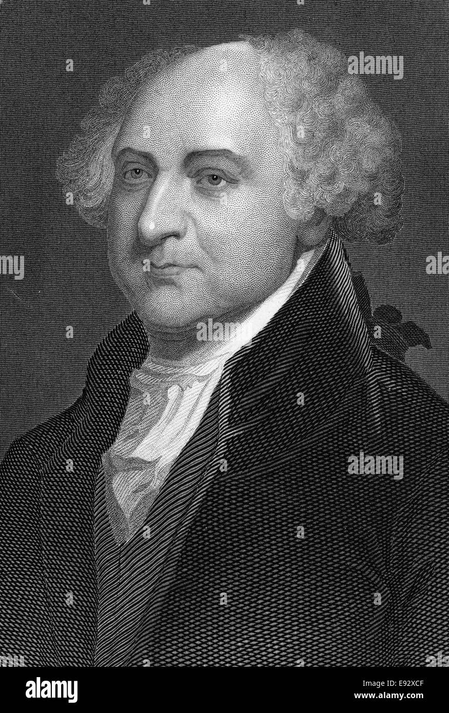 John Adams (1735-1826), secondo presidente degli Stati Uniti, Ritratto Foto Stock